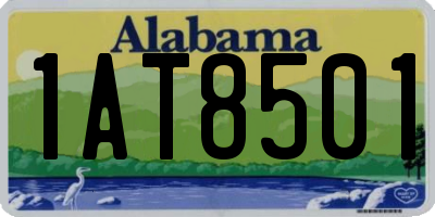 AL license plate 1AT8501