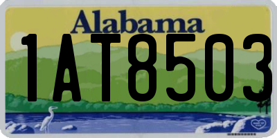 AL license plate 1AT8503
