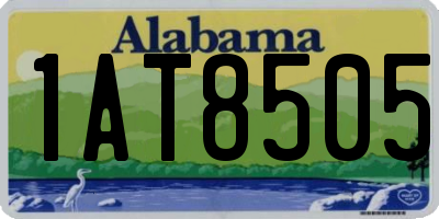 AL license plate 1AT8505