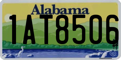 AL license plate 1AT8506