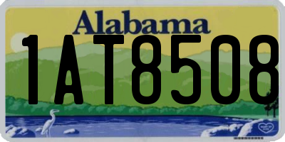 AL license plate 1AT8508