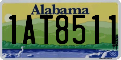 AL license plate 1AT8511