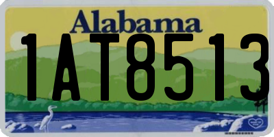 AL license plate 1AT8513