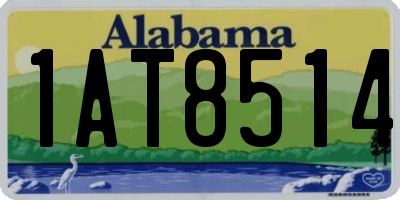 AL license plate 1AT8514