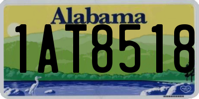 AL license plate 1AT8518