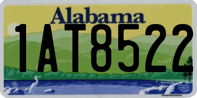 AL license plate 1AT8522