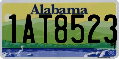 AL license plate 1AT8523