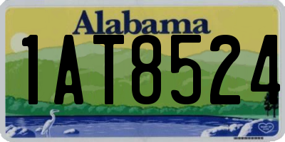 AL license plate 1AT8524