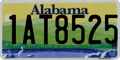 AL license plate 1AT8525