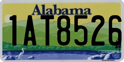 AL license plate 1AT8526