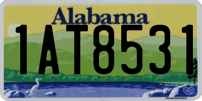 AL license plate 1AT8531