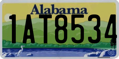 AL license plate 1AT8534