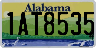 AL license plate 1AT8535