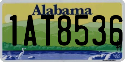 AL license plate 1AT8536