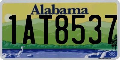 AL license plate 1AT8537