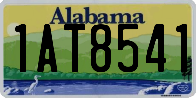 AL license plate 1AT8541