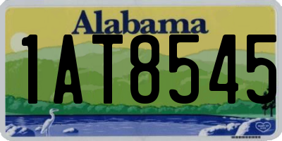 AL license plate 1AT8545