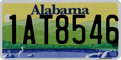 AL license plate 1AT8546