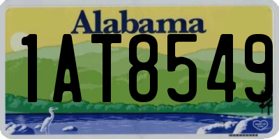 AL license plate 1AT8549