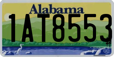 AL license plate 1AT8553