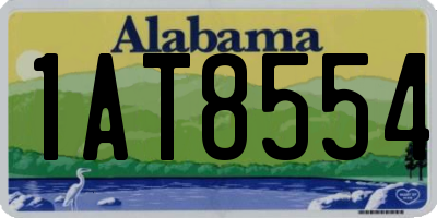 AL license plate 1AT8554