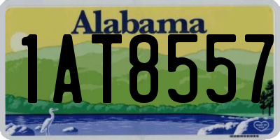 AL license plate 1AT8557