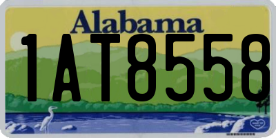 AL license plate 1AT8558