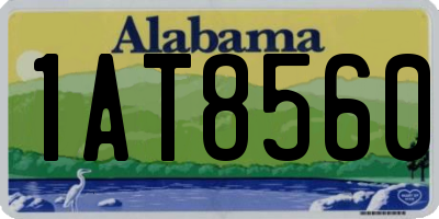 AL license plate 1AT8560