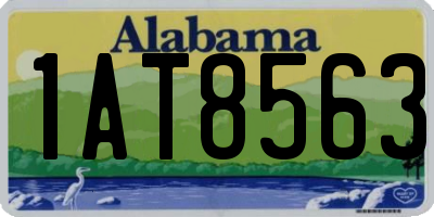 AL license plate 1AT8563