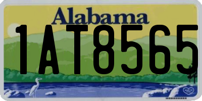 AL license plate 1AT8565
