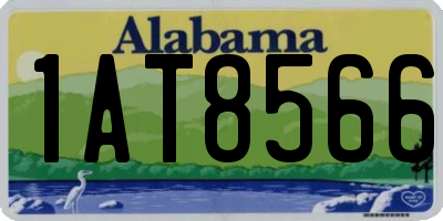 AL license plate 1AT8566