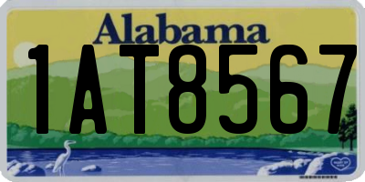 AL license plate 1AT8567