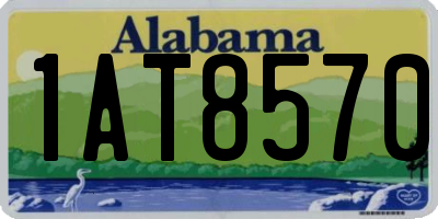 AL license plate 1AT8570