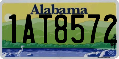 AL license plate 1AT8572