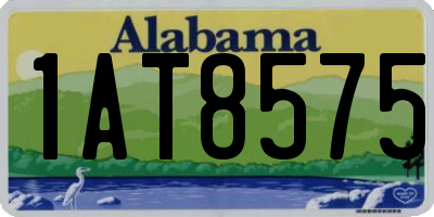 AL license plate 1AT8575