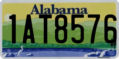 AL license plate 1AT8576