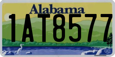AL license plate 1AT8577