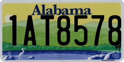 AL license plate 1AT8578