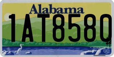 AL license plate 1AT8580