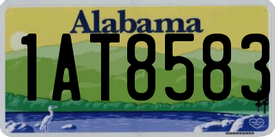 AL license plate 1AT8583