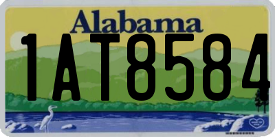 AL license plate 1AT8584