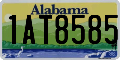 AL license plate 1AT8585