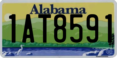 AL license plate 1AT8591