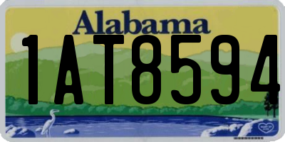 AL license plate 1AT8594