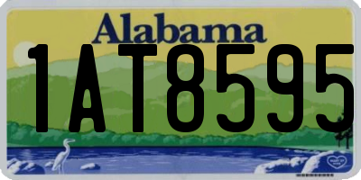 AL license plate 1AT8595