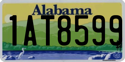 AL license plate 1AT8599