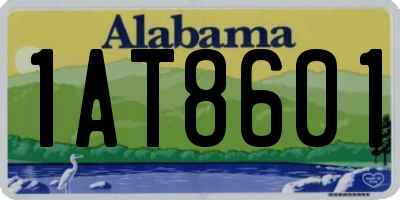 AL license plate 1AT8601