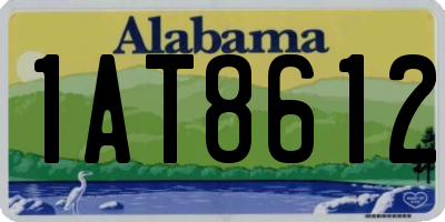AL license plate 1AT8612