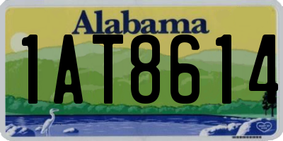 AL license plate 1AT8614