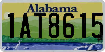 AL license plate 1AT8615